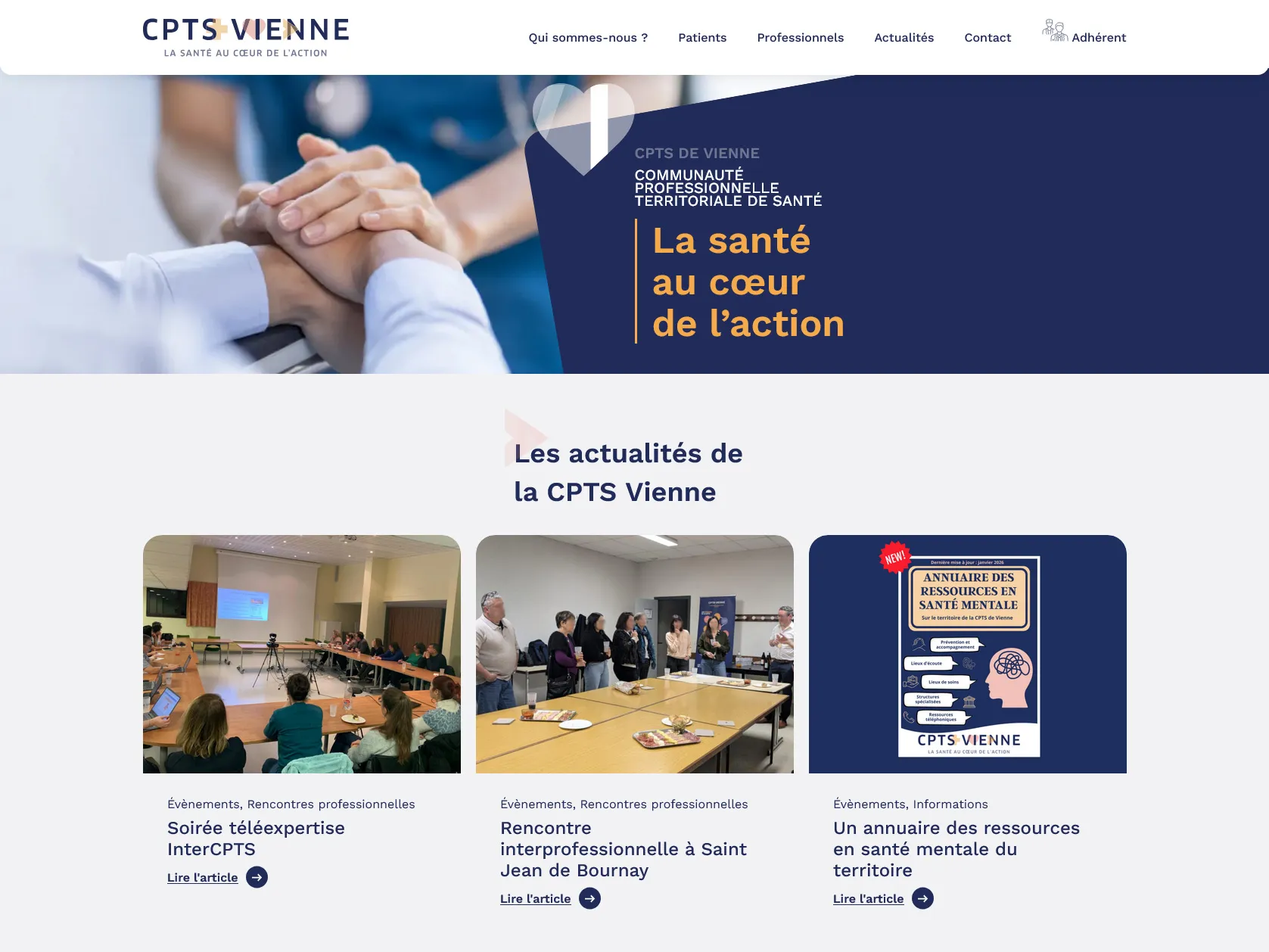 Aperçu du site CPTS de Vienne
