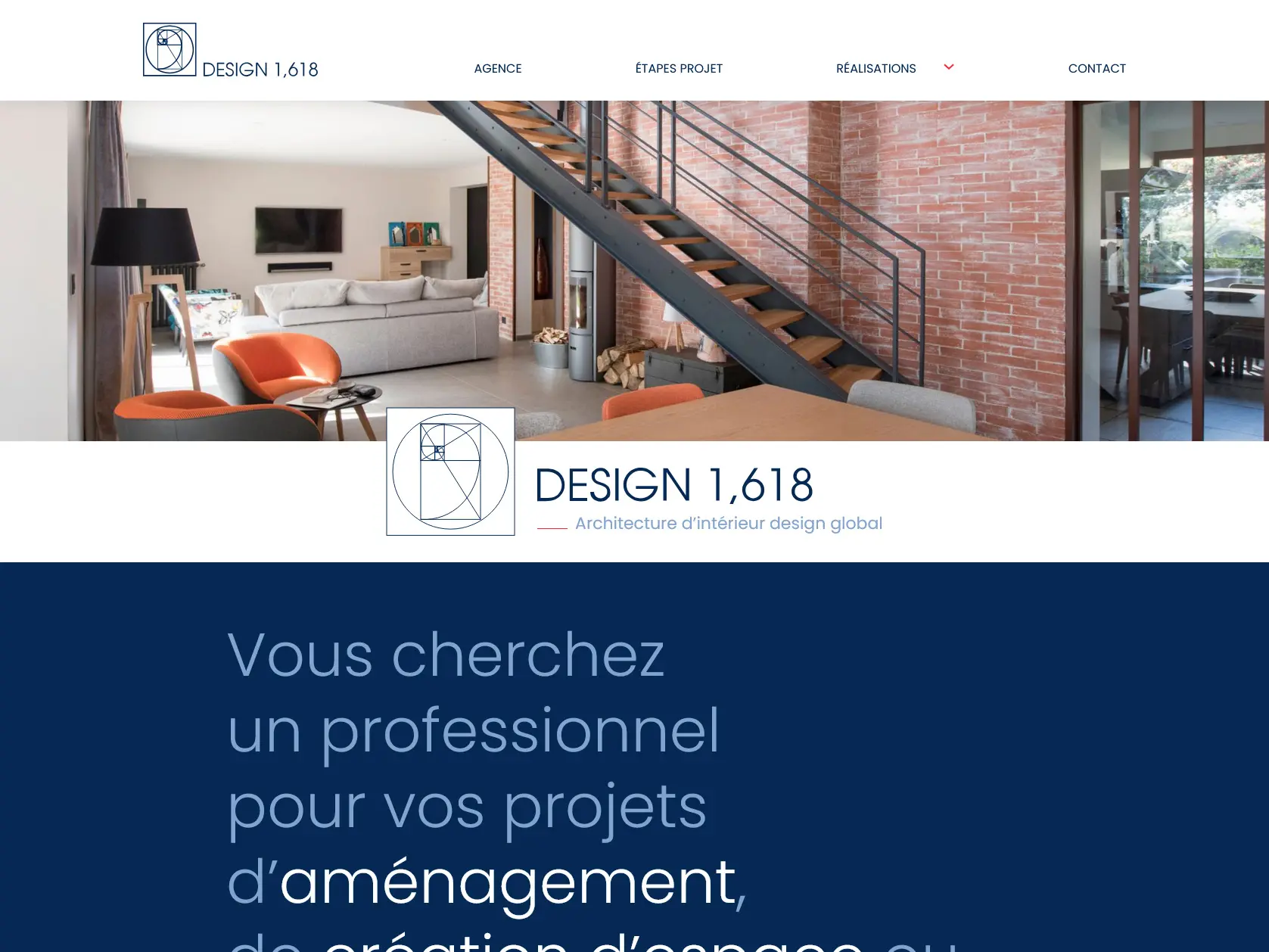 Aperçu du site Design 1,618