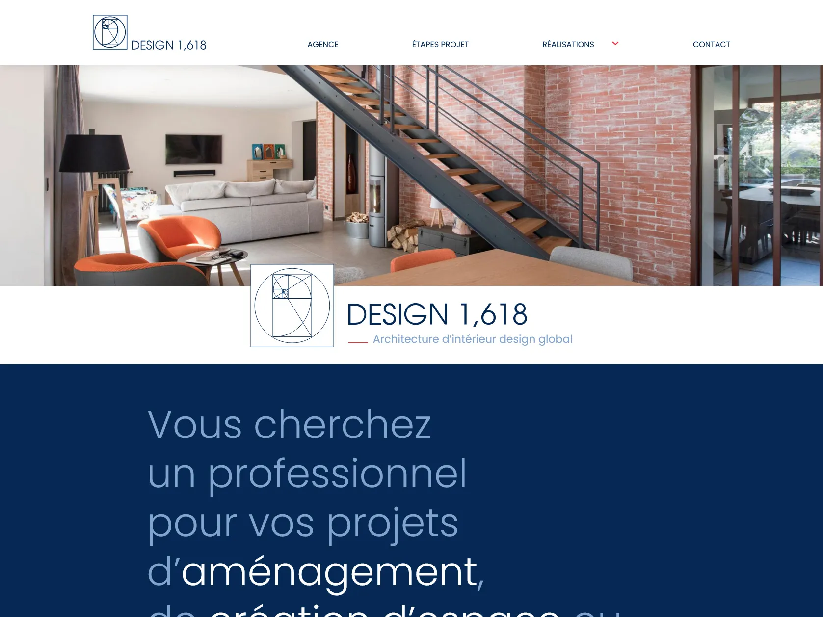 Aperçu du site Design 1,618